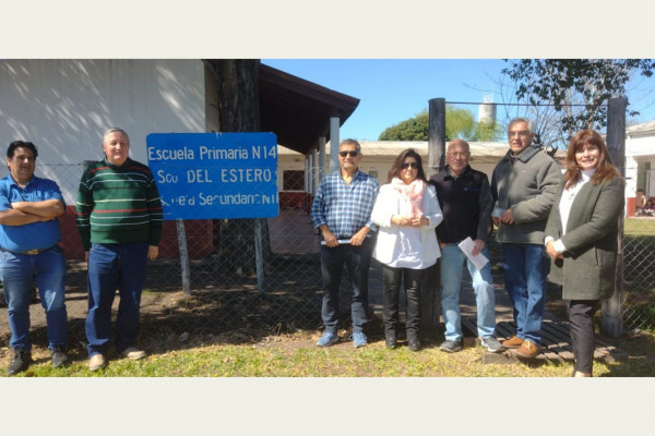En Lucas Norte se ejecutarán obras de saneamiento y mejoras edilicias en la Escuela Santiago del Estero