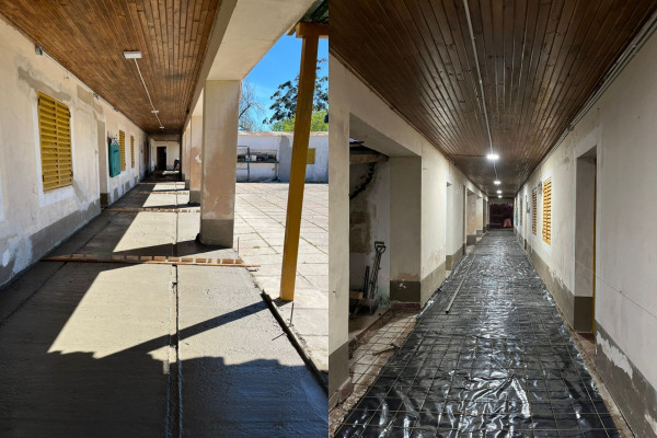 Avanzan las obras en una escuela rural del departamento Federal