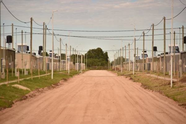 Comenzará la trama vial y los desagües pluviales del barrio 500 Viviendas de Paraná