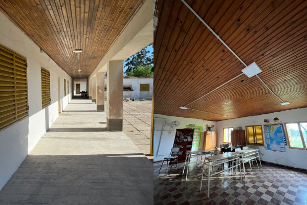 Mejoran el sistema eléctrico de un edificio escolar en Federal