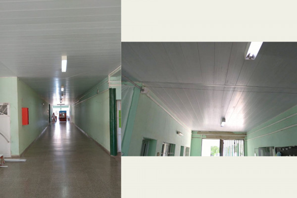 Se realizan trabajos de reparación en establecimiento educativo de Villaguay