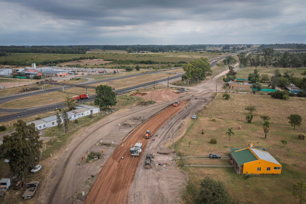 Avanza la obra del acceso norte a Concepción del Uruguay desde la autovía 14