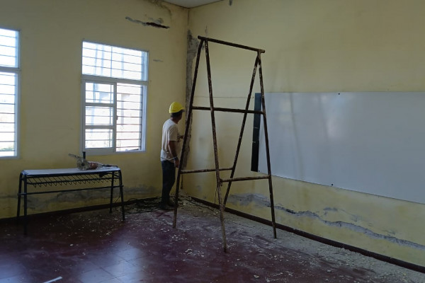 Infraestructura escolar: se ejecutan obras en escuela secundaria de Gualeguay