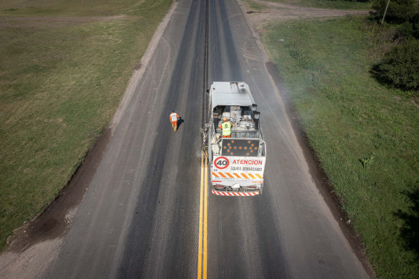 Avanzan los trabajos de demarcación en la Ruta Provincial Nº 26