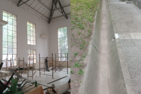 Avanzan las intervenciones en la escuela Del Centenario de Paraná