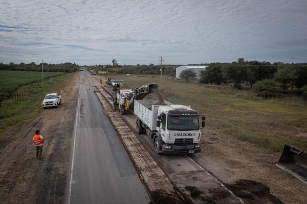 Se ejecutan tareas complementarias a la obra de la ruta provincial A 03