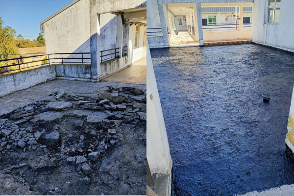 Se ejecutan obras en escuela nocturna de Villa Paranacito para mejorar condiciones edilicias