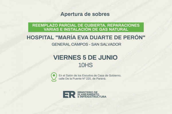 El Hospital de General Campos será intervenido con obras de infraestructura