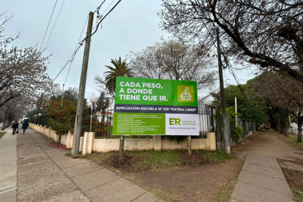 Empezó la primera obra de ampliación de una escuela con ladrillos PET del país