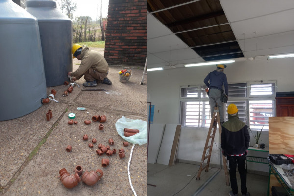 Iniciaron obras en escuela de Gualeguay para mejorar el sistema de provisión de agua