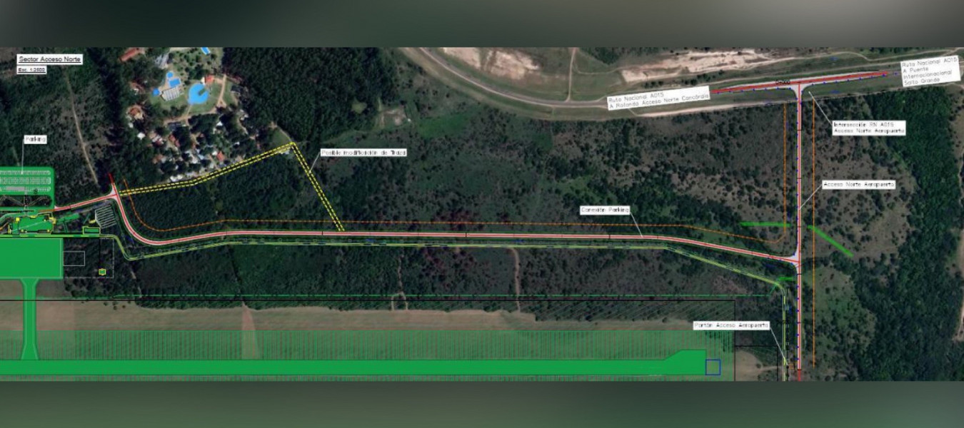Se llamó a licitación para las obras complementarias del acceso al Aeropuerto de Concordia