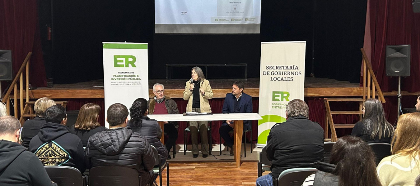Se realizó la primera Jornada de Sensibilización para el Ordenamiento Territorial en Entre Ríos