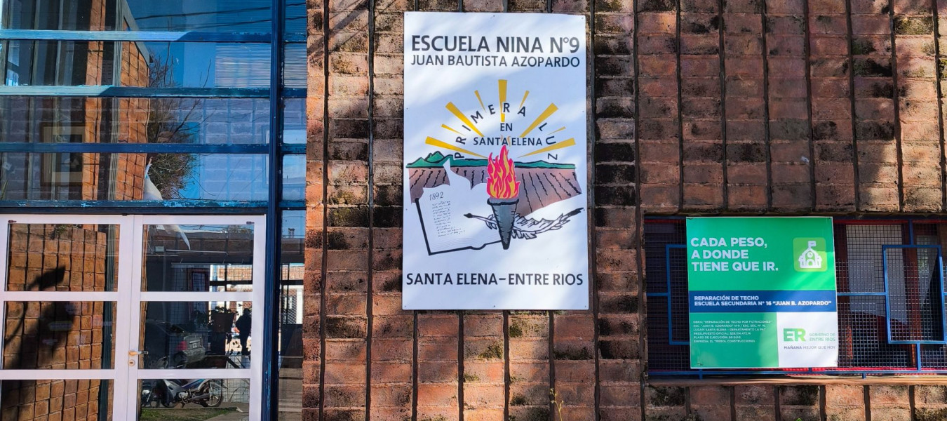 Avanzan las reparaciones edilicias en la Escuela Secundaria Nº 16 de Santa Elena