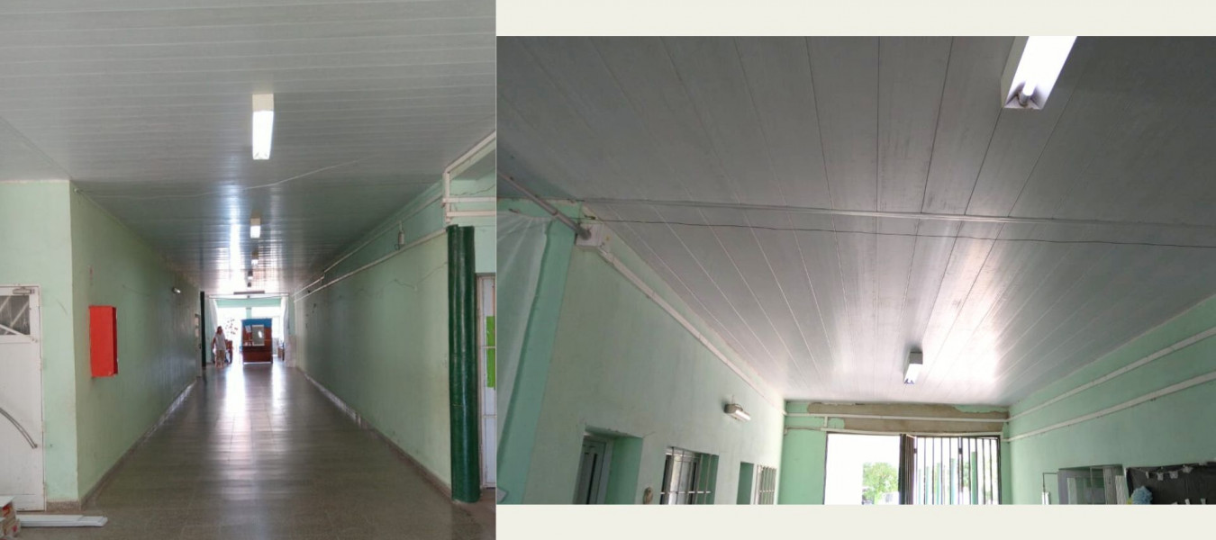 Se realizan trabajos de reparación en establecimiento educativo de Villaguay