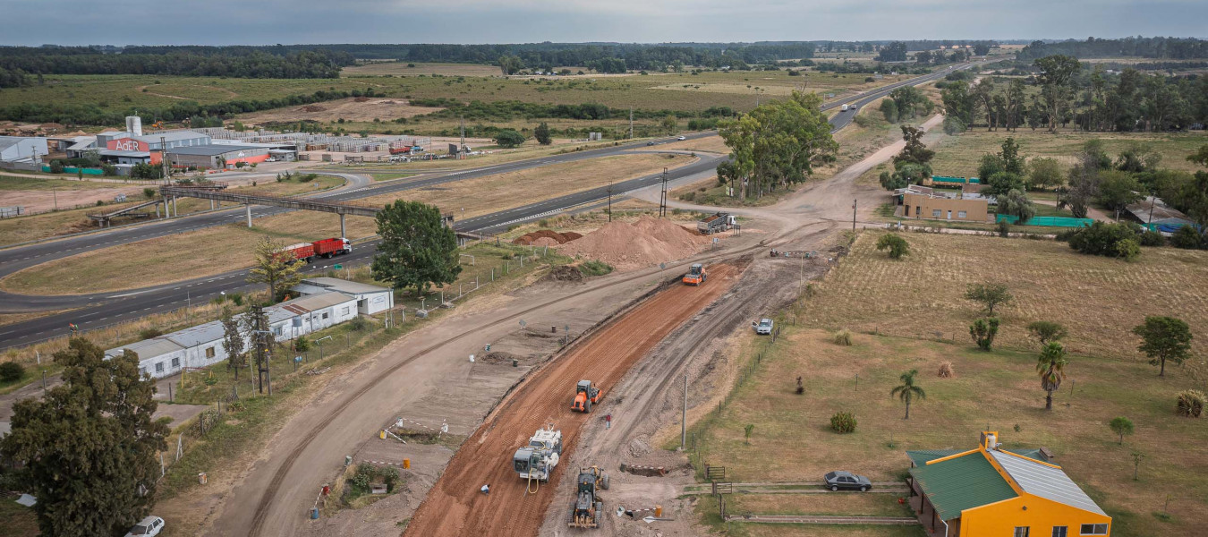 Avanza la obra del acceso norte a Concepción del Uruguay desde la autovía 14