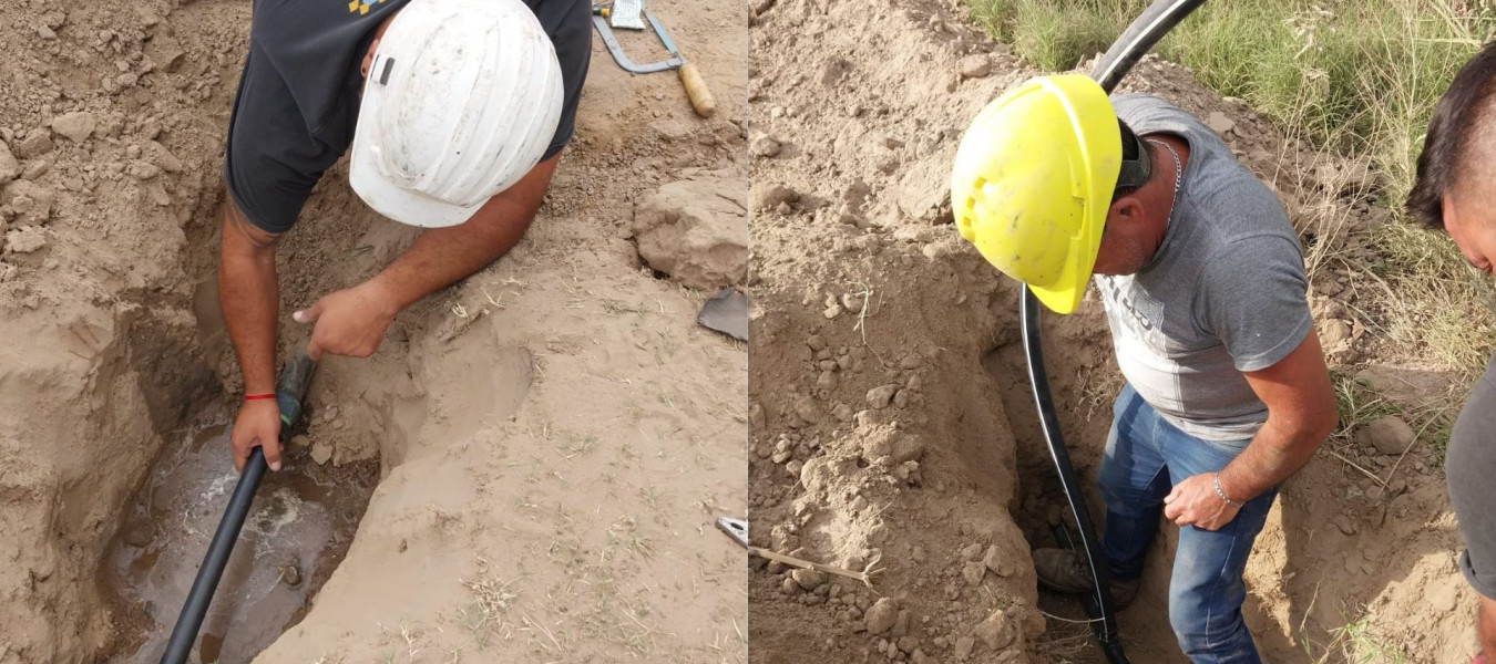 Concluyeron en Ñancay los trabajos de extensión de la red de agua potable