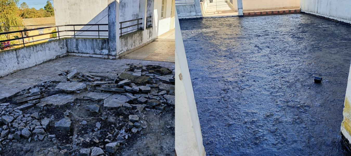 Se ejecutan obras en escuela nocturna de Villa Paranacito para mejorar condiciones edilicias