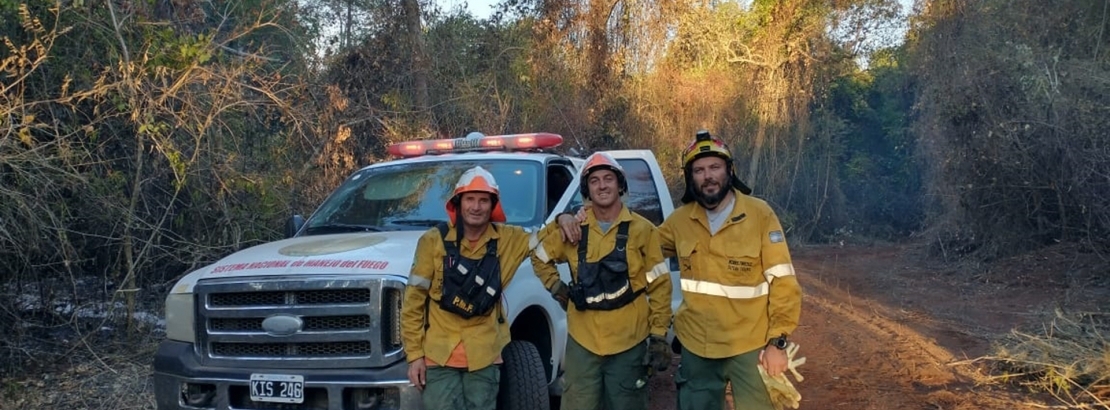 Brigadistas forestales de Entre Ríos colaboran en el combate de incendios en Corrientes y Misiones